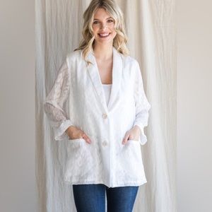 NWT JODIFL Unique Animal Print Oversized Lightweight Blazer